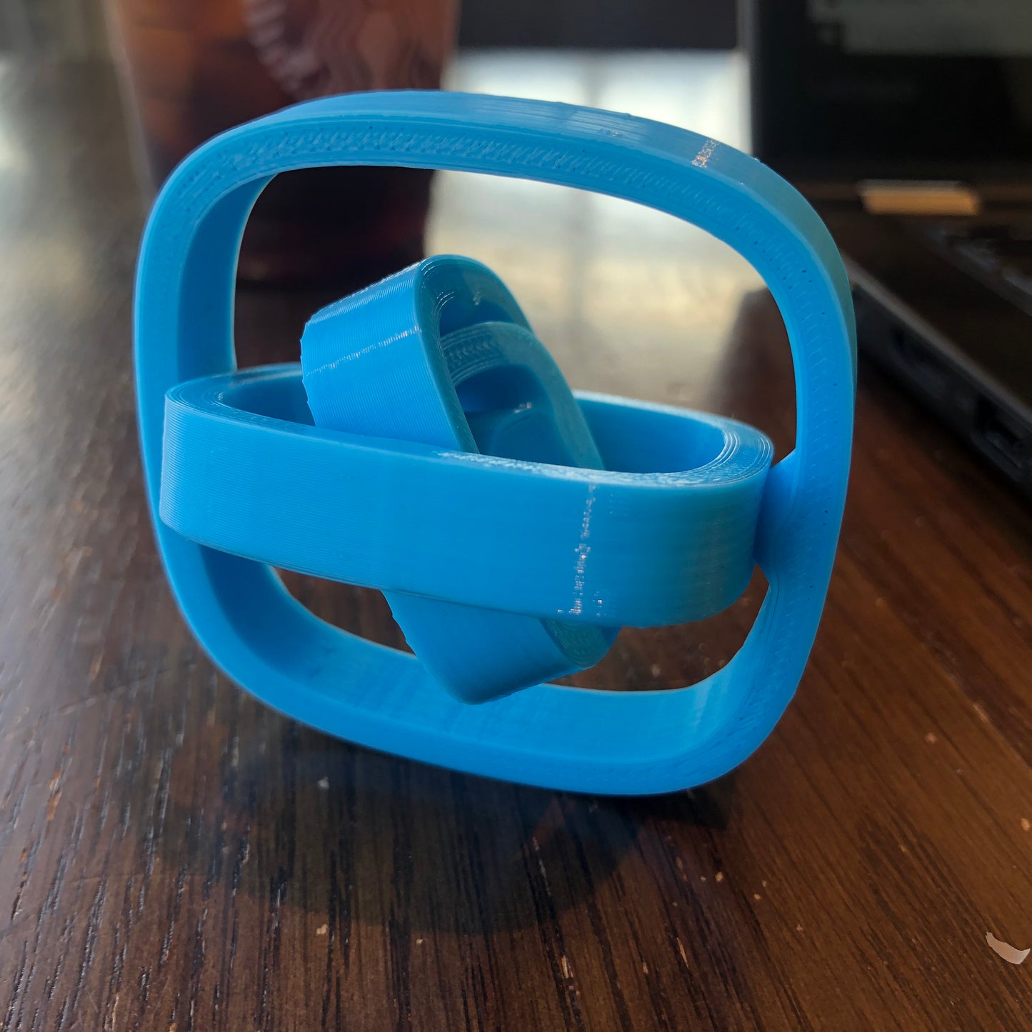 Gyro air spinner fidget toy - Blow to spin!