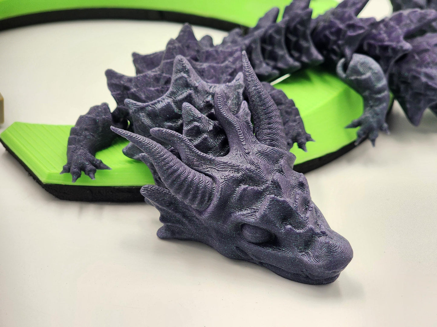 Articulating Gloomsworn Dragon Toy, 3D Printed Fidget Dragon, Great Gift for Kids!