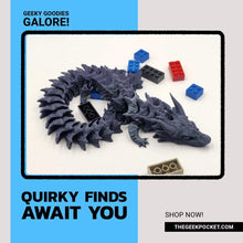 30X Bulk Pack of Articulating Dragon Toys, Random Dragons & Colors, 3D Printed Fidget Dragon, Great Gift for Kids! With and without wings.