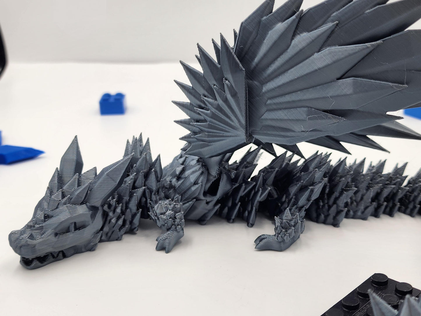 30X Bulk Pack of Articulating Dragon Toys, Random Dragons & Colors, 3D Printed Fidget Dragon, Great Gift for Kids! With and without wings.