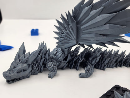 30X Bulk Pack of Articulating Dragon Toys, Random Dragons & Colors, 3D Printed Fidget Dragon, Great Gift for Kids! With and without wings.