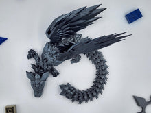 Winged Crystal Dragon Toy! Articulated Dragon with moving jaw, 3D Printed Fidget Dragon, Great Gift for Kids!