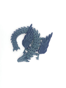 Winged Dragon Toy! Articulated Dragon with moving jaw and wings, 3D Printed Fidget Dragon, Great Gift for Kids!