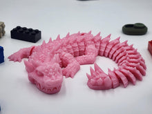 Articulating Spiked Dragon Toy, Dragon with moving jaw, 3D Printed Fidget Dragon, Great Gift for Kids! Boneshaper Monster Fidget toy!