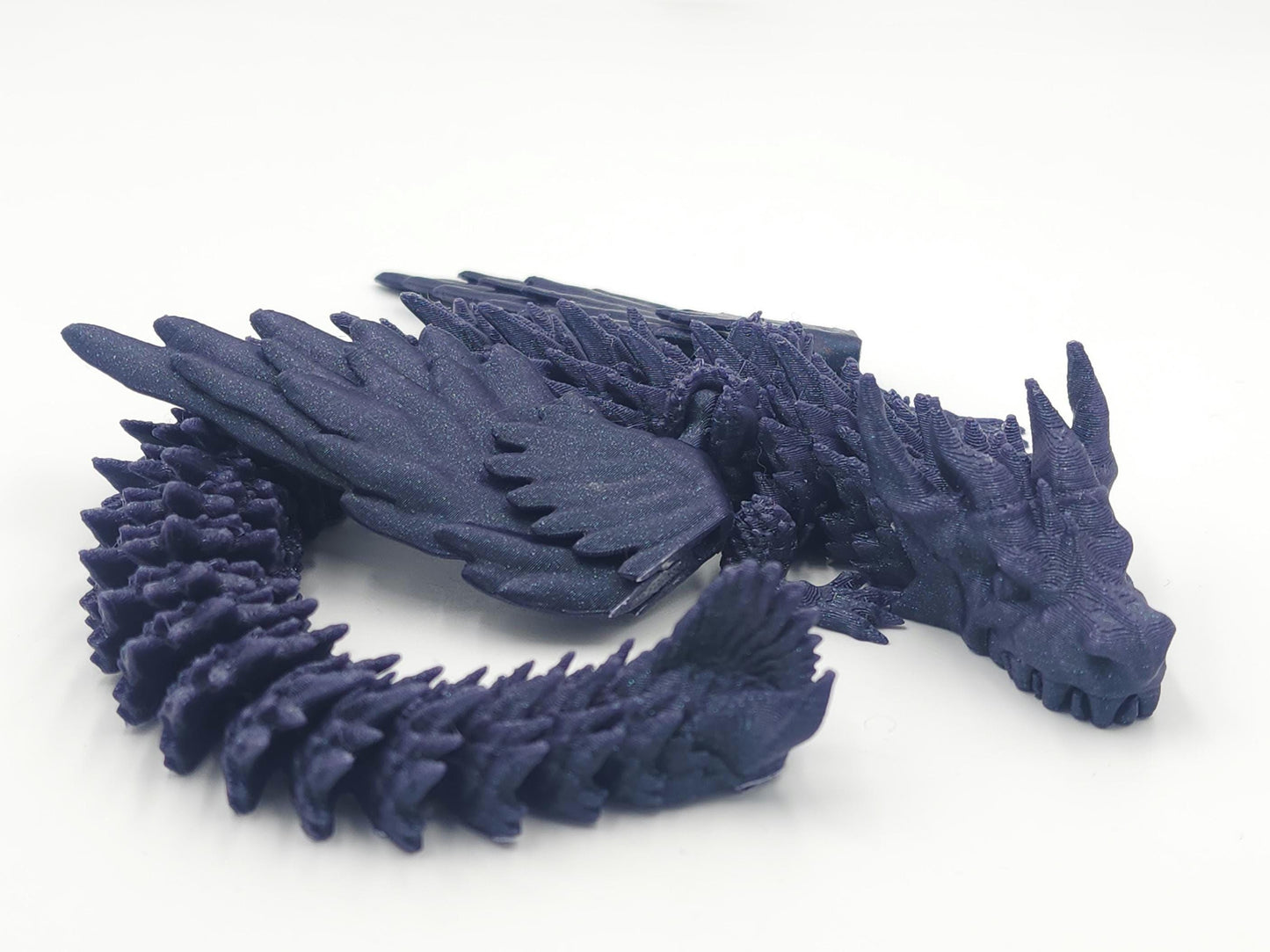 Winged Dragon Toy! Articulated Dragon with moving jaw and wings, 3D Printed Fidget Dragon, Great Gift for Kids!