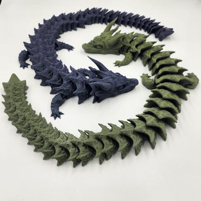 Articulating Gloomsworn Dragon Toy, 3D Printed Fidget Dragon, Great Gift for Kids!