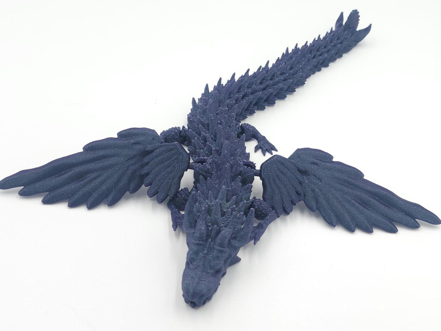 Winged Dragon Toy! Articulated Dragon with moving jaw and wings, 3D Printed Fidget Dragon, Great Gift for Kids!