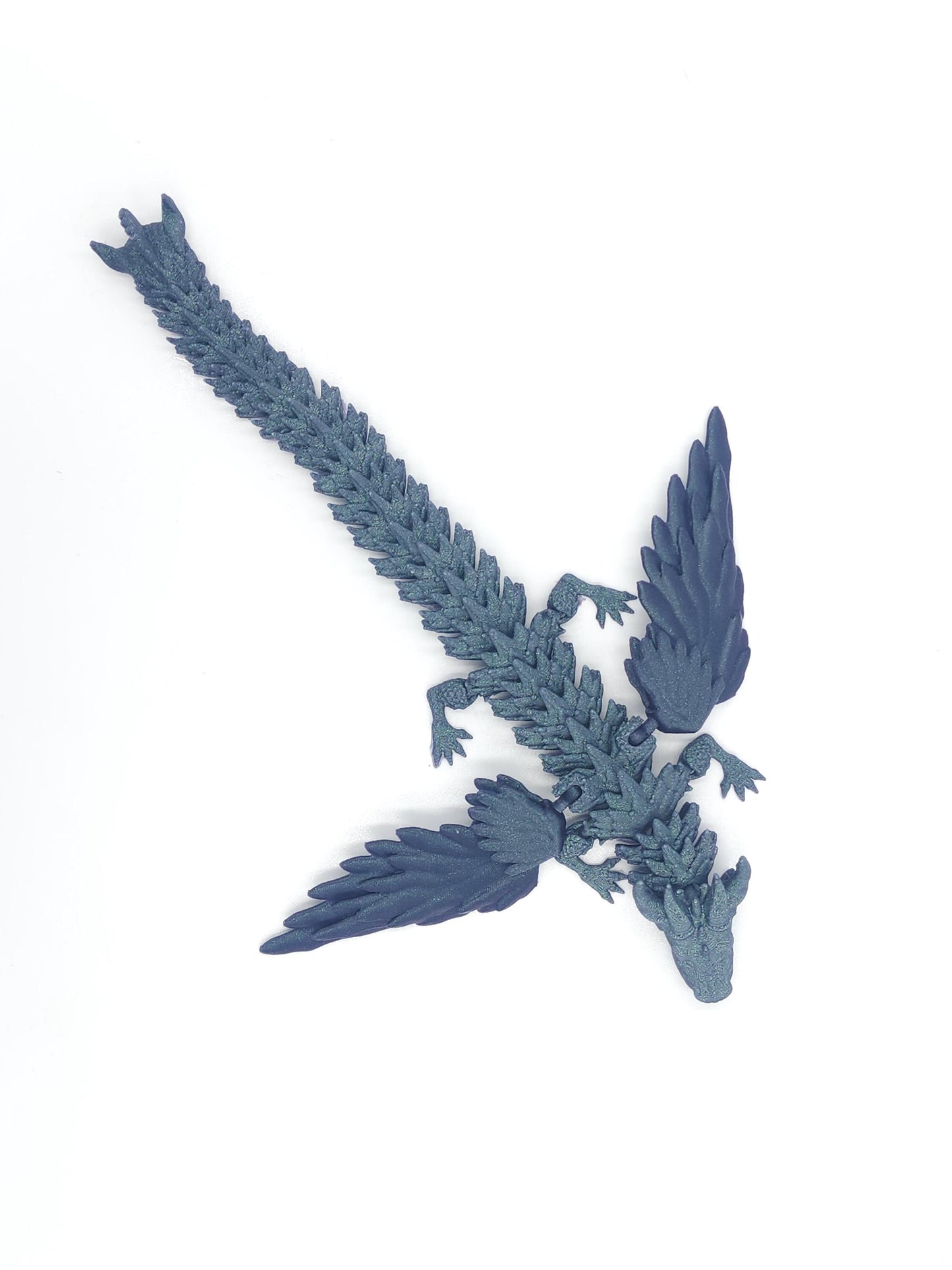 Winged Dragon Toy! Articulated Dragon with moving jaw and wings, 3D Printed Fidget Dragon, Great Gift for Kids!