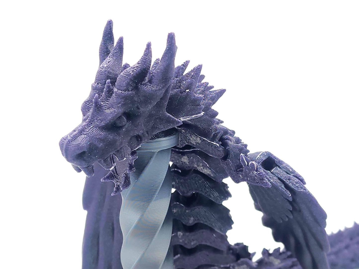 Winged Dragon Toy! Articulated Dragon with moving jaw and wings, 3D Printed Fidget Dragon, Great Gift for Kids!