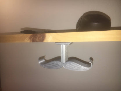 The 'stache - moustache headset under desk mount, desk organization, headphone hangar