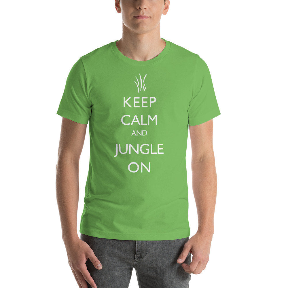 Keep Calm and Jungle on League of Legends gamer T-Shirt - Short-Sleeve Unisex T-Shirt - Jungler T-shirt - Gamer themed shirt