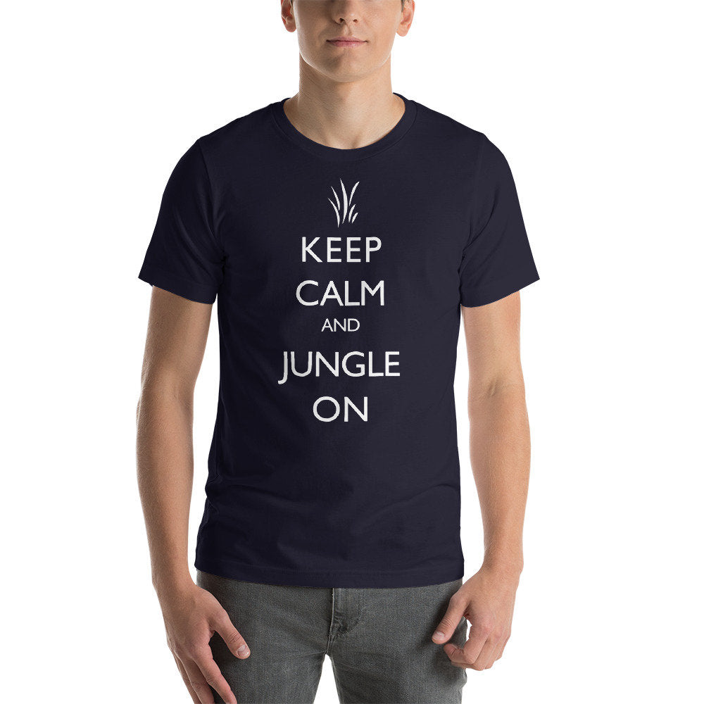Keep Calm and Jungle on League of Legends gamer T-Shirt - Short-Sleeve Unisex T-Shirt - Jungler T-shirt - Gamer themed shirt