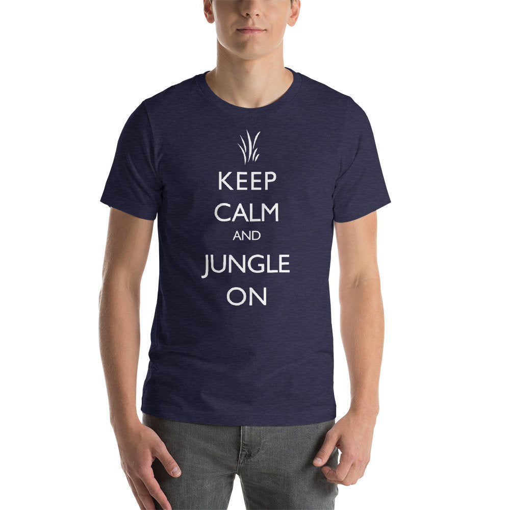 Keep Calm and Jungle on League of Legends gamer T-Shirt - Short-Sleeve Unisex T-Shirt - Jungler T-shirt - Gamer themed shirt
