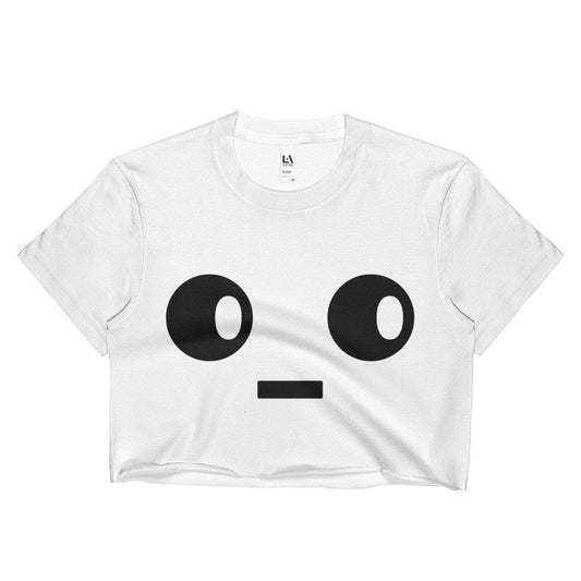 Cute Meh Face shirt - Ladies Crop Top - cute women's shirt