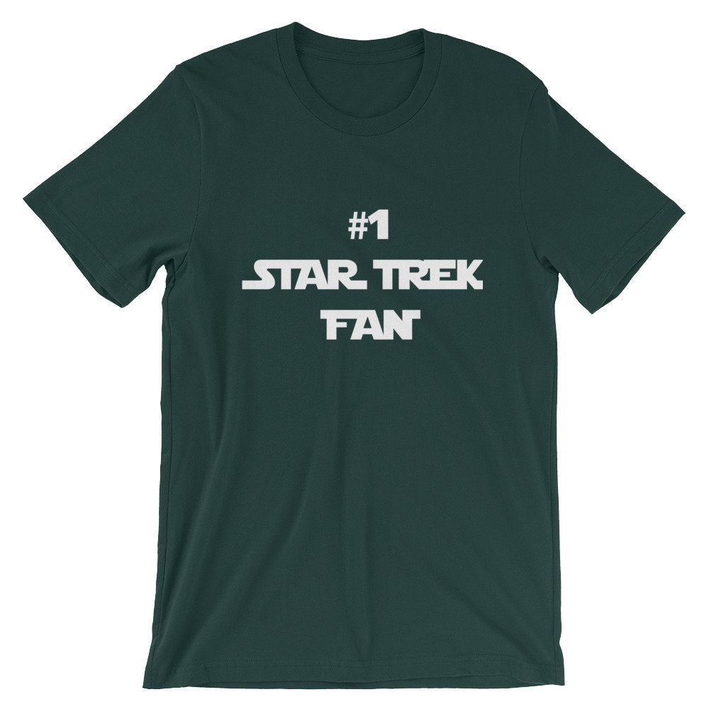 1 STAR TREK FAN wrong font funny shirt - geeky Short-Sleeve Unisex T-Shirt