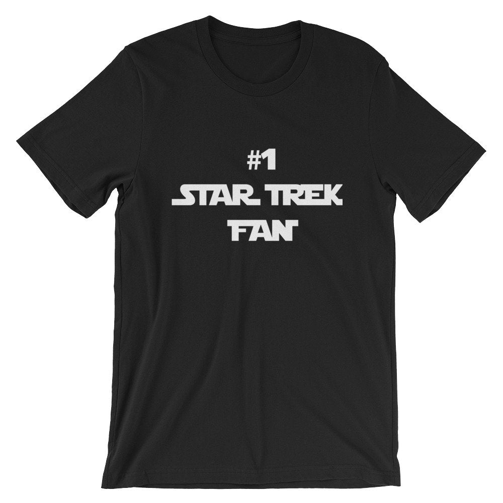 1 STAR TREK FAN wrong font funny shirt - geeky Short-Sleeve Unisex T-Shirt