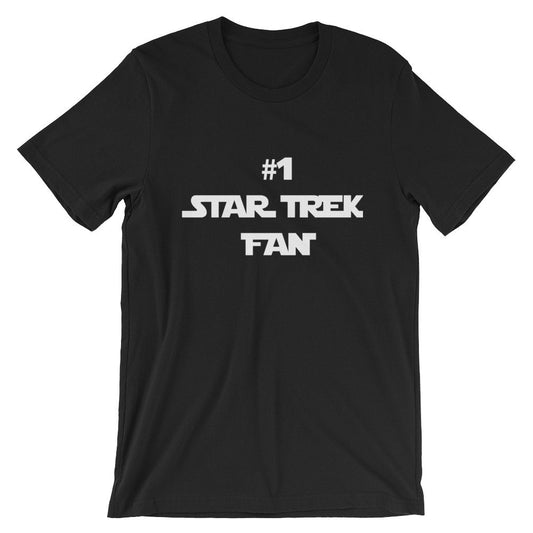 1 STAR TREK FAN wrong font funny shirt - geeky Short-Sleeve Unisex T-Shirt