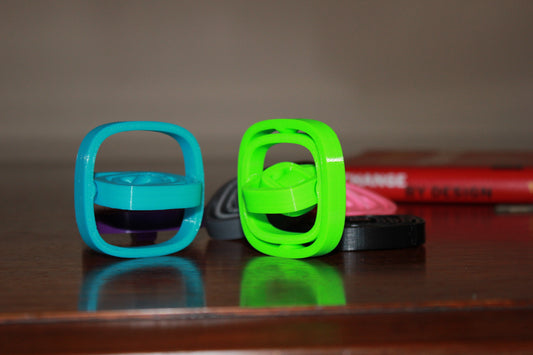 Gyro air spinner fidget toy - Blow to spin!