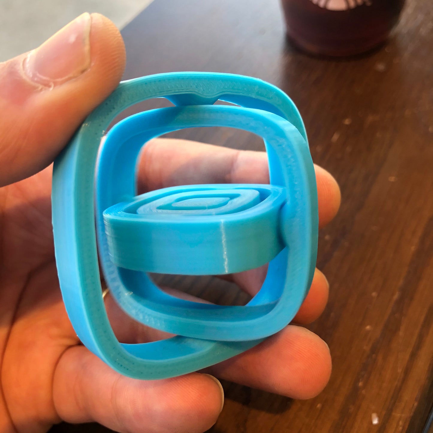 Air spinner fidget toy - Light Pink