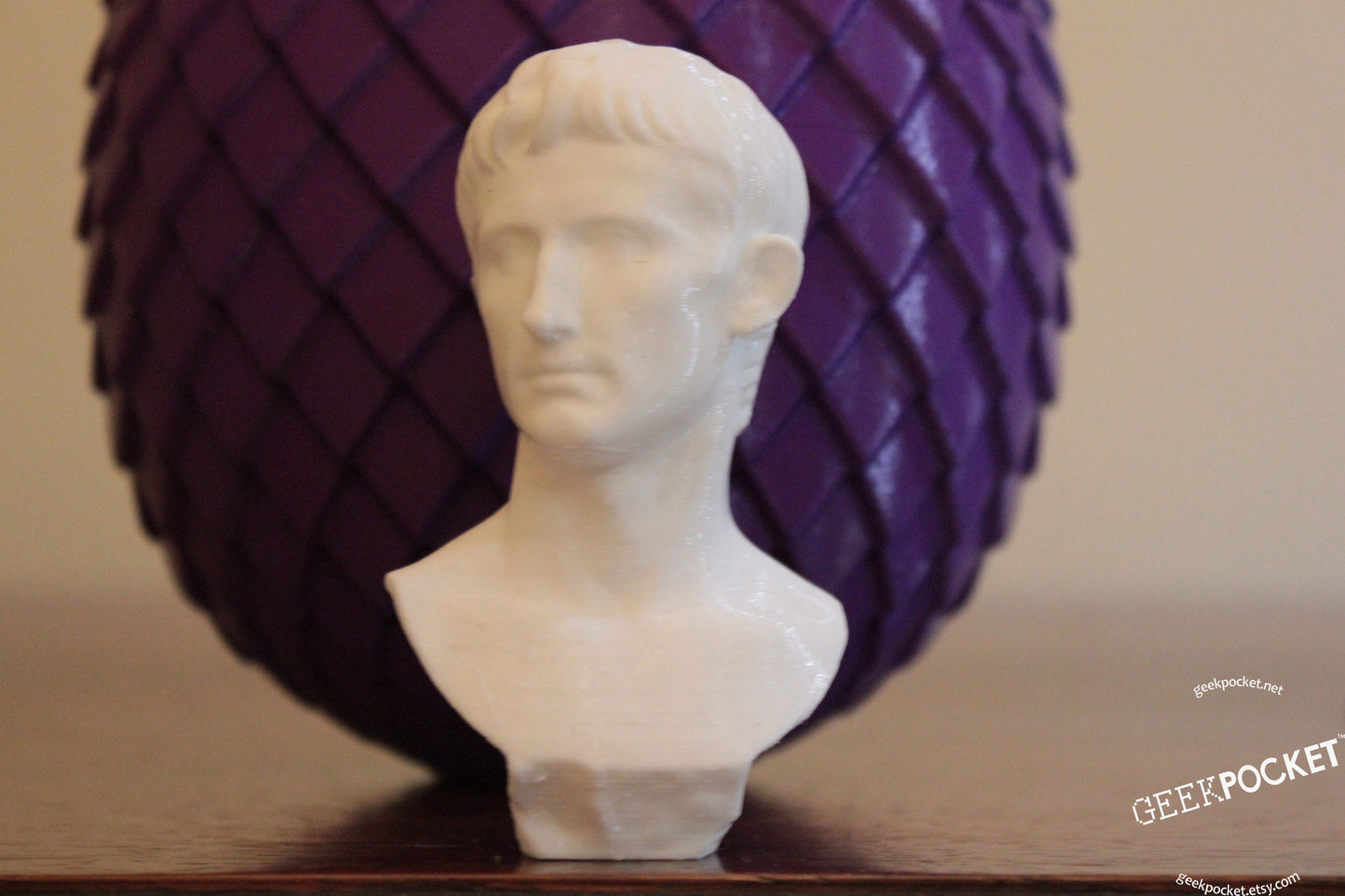 Little gus - 4" tall bust of augustus - roman sculpture