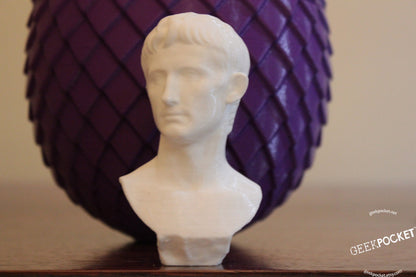 Little gus - 4" tall bust of augustus - roman sculpture