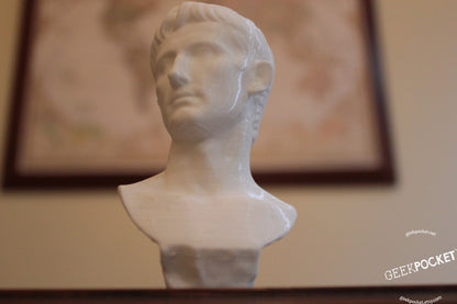 Little gus - 4" tall bust of augustus - roman sculpture